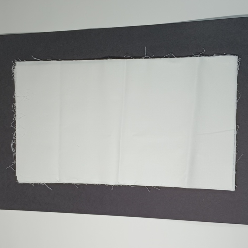 2/$15 10 Fabric Rectangles White 7.75" x 14.5"
